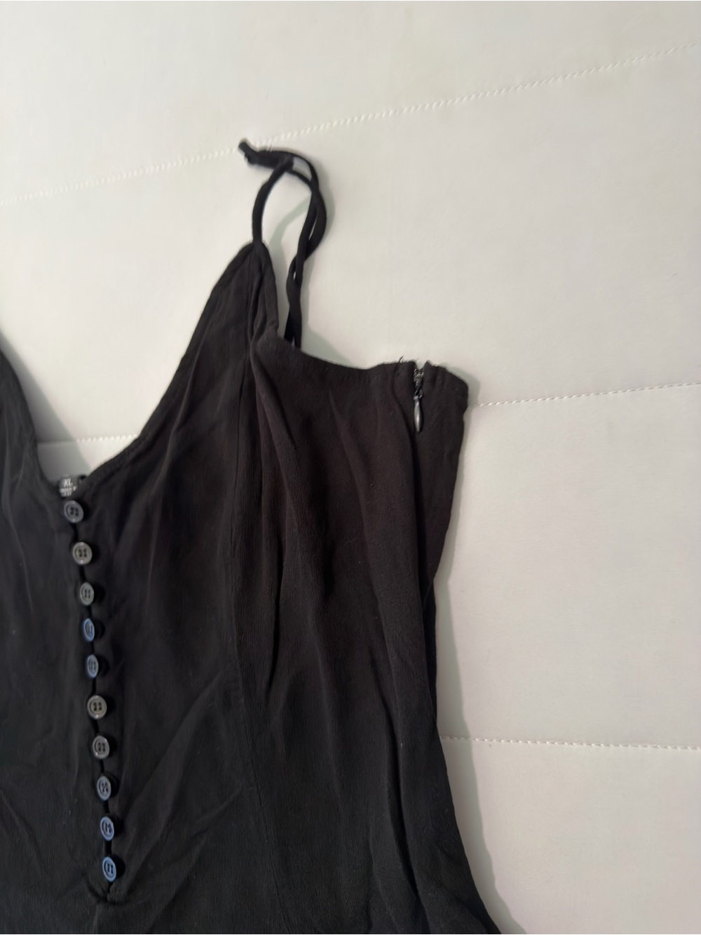 Lulus Black Sleeveless Button-Front Romper XL - Picture 3 of 8
